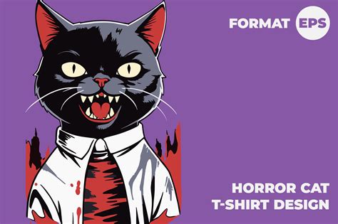 Horror Cat Graphic By Cgudzik · Creative Fabrica