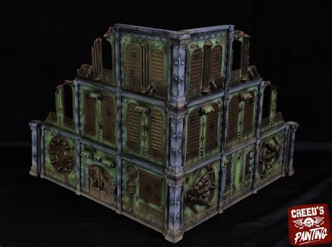 Stl File Modular Industrial Buildings For Wargaming Steampunk Grimdark