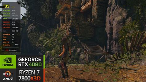 Shadow Of The Tomb Raider L RTX 4080 Ryzen 7800X3D L 1440p Ultra