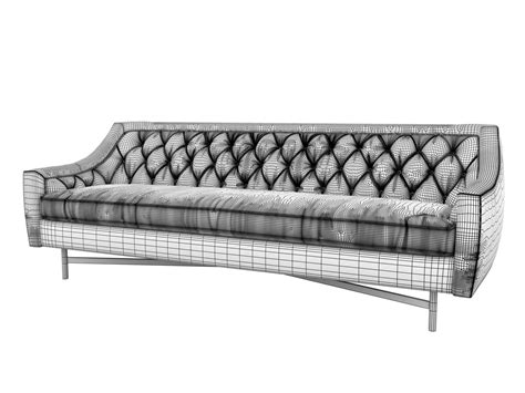 Coco Tufted Sofa 3d Modell 35 Max Skp Unknown Fbx Free3d