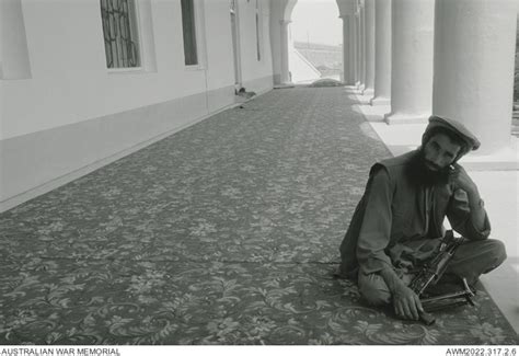 A Mujahid Loyal To General Abdul Rashid Dostum Guards Qala I Jangi