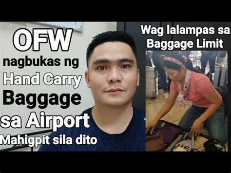 Pinay Ofw Nagbukas Ng Hand Carry Baggage Sa Airport Mahigpit Sila Dito