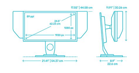 Computer Monitors | Displays Dimensions & Drawings | Dimensions.com