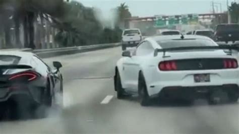 Mustang Driver Fishtailing On Wet Road Manages Not To Hit Nearby McLaren – Or Anything Else ...