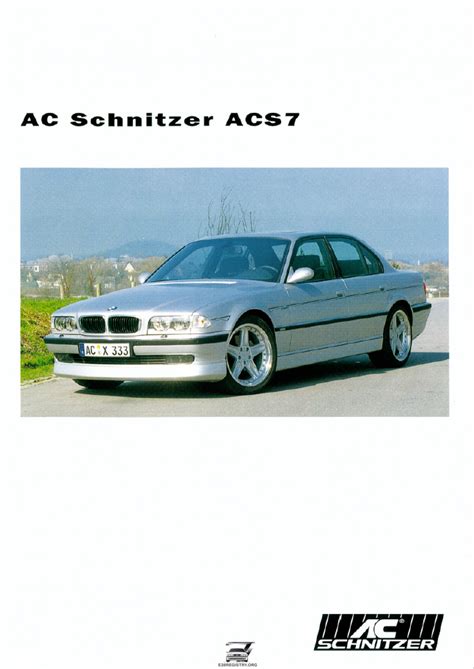 Ac Schnitzer S Brochure The Bmw E Series Registry