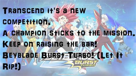 Beyblade Burst Turbo Theme Song With Lyrics Youtube