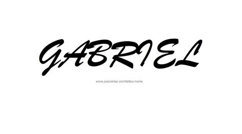 Gabriel Name Tattoo Designs