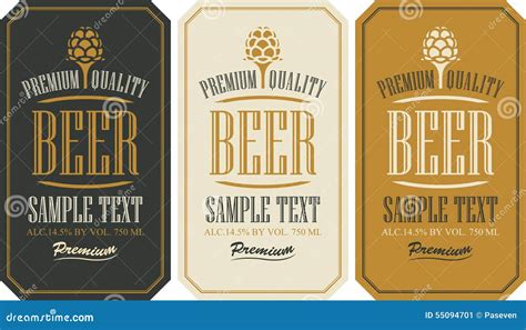 Vintage Beer Label Template