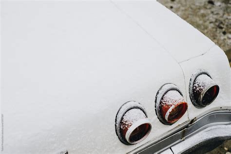 Snowfall Car Details By Stocksy Contributor EASY 2 SHOOT Stocksy