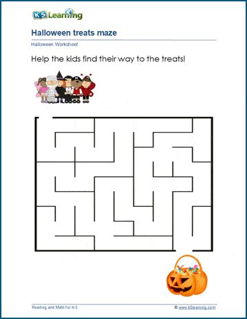 Halloween mazes | K5 Learning