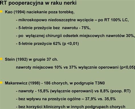 Rola Radioterapii Uzupe Niaj Cej Po Leczeniu Operacyjnym Nowotwor W