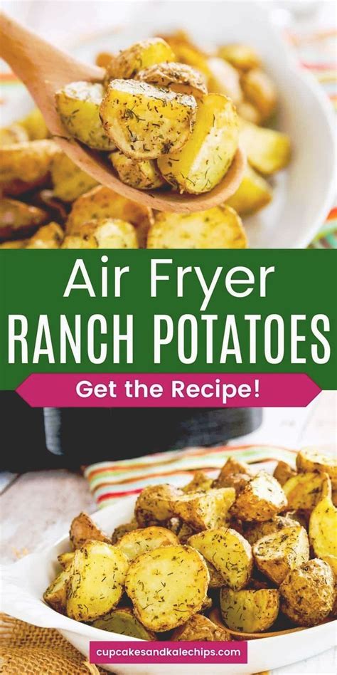 Crispy Air Fryer Ranch Potatoes Easy Roasted Potatoes Recipe Air Fryer Dinner Recipes