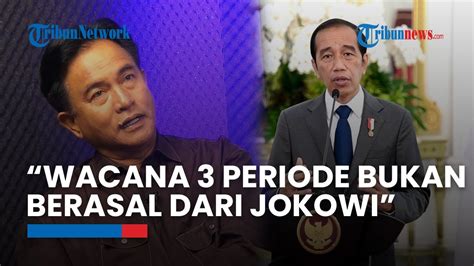 Yusril Ihza Mahendra Akui Wacana Perpanjangan Masa Jabatan Presiden