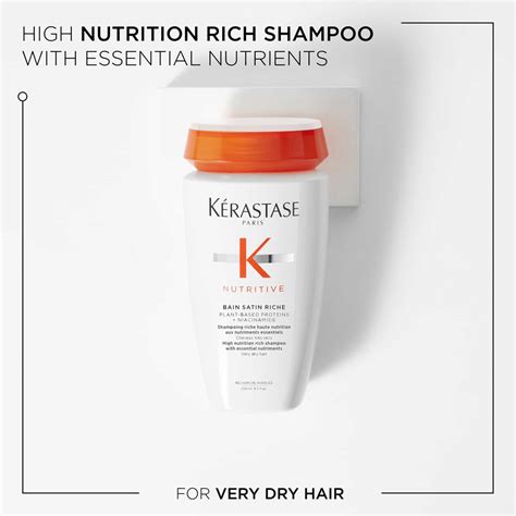 Kerastase Nutritive Bain Satin Hydrating Shampoo for Dry Hair - 250 ml ...