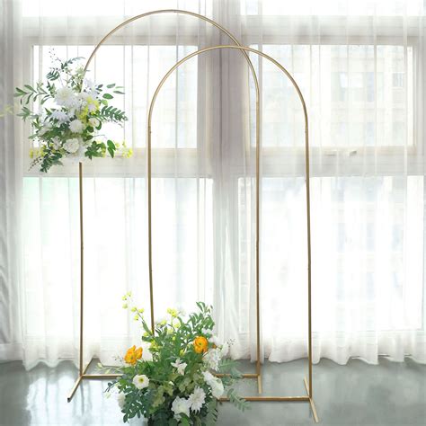 6ft Gold Metal Wedding Arch Chiara Backdrop