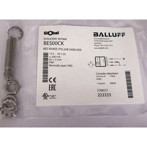 1PC NEW BALLUFF Proximity Sensor BES M08EE PSC20B S49G 003 Fast