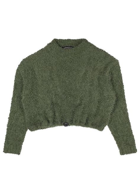 Casaco Feminino Fluffy Verde Militar Texbrands