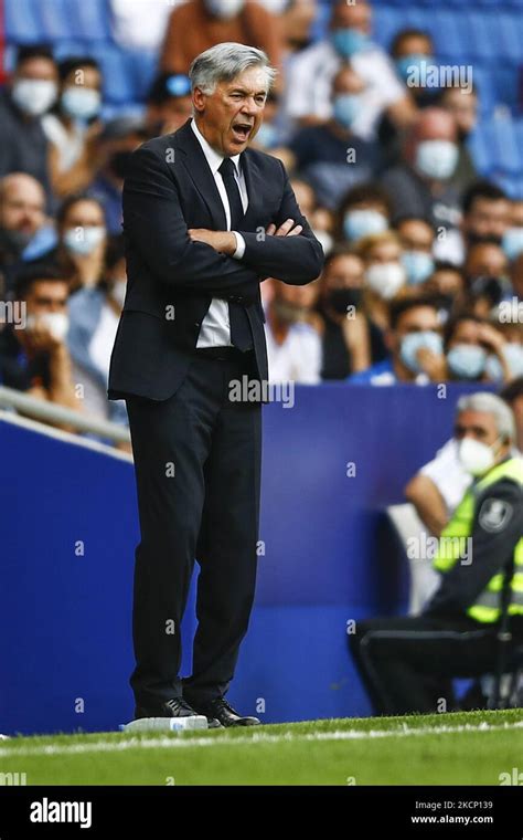 Carlo ancelotti entrenador del real madrid fotografías e imágenes de