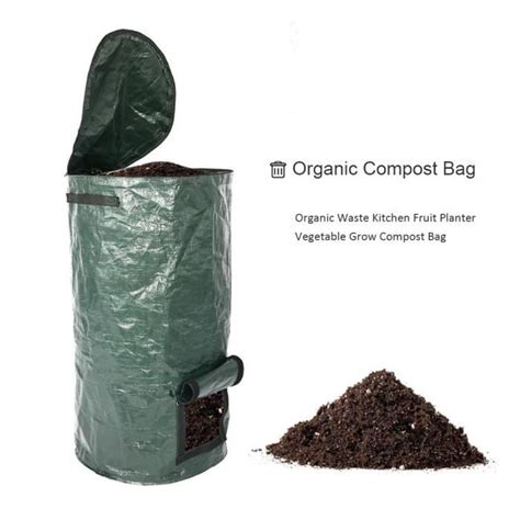 ESTINK Sac De Compostage PE Sac De Compost En PE Pour Le Jardinage Sac