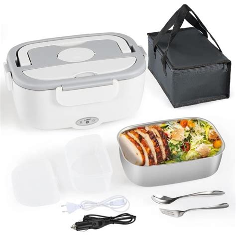 Boîte Chauffante Repas 1 5L 75W Lunch Box électrique 3 en 1 pour