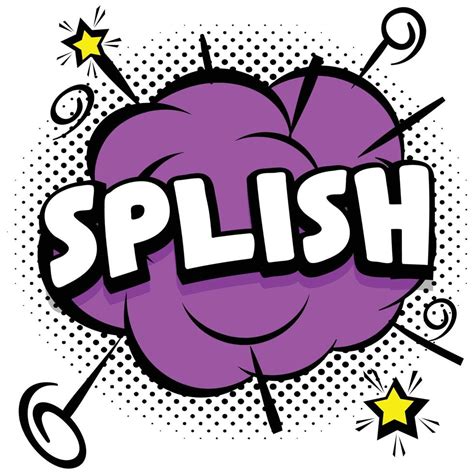 Splish Comic Bright Template With Speech Bubbles On Colorful Frames