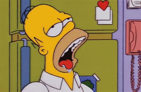 Homer Drool - Reaction GIFs