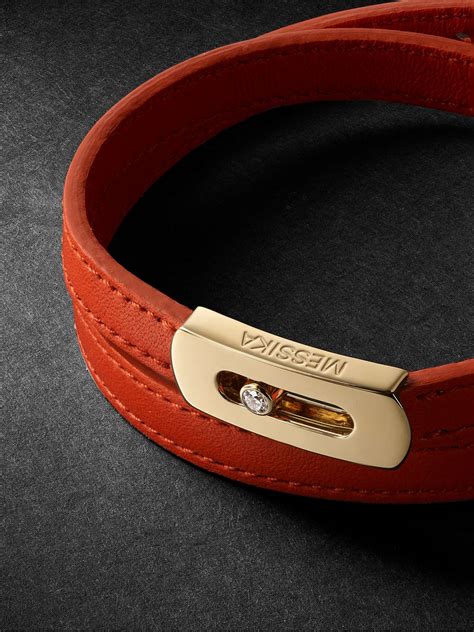 MESSIKA My Move Gold Diamond And Leather Bracelet For Men MR PORTER