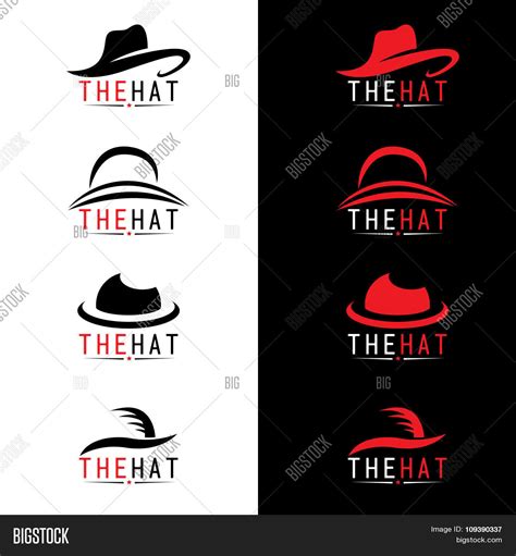 Black Red Hat Logo Vector & Photo (Free Trial) | Bigstock