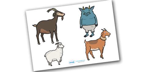 Printable Billy Goats Gruff Clip Art Library