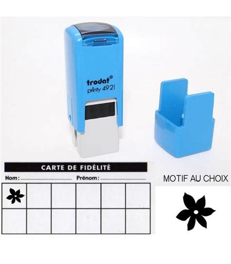 Tampon carte de fidélité pour impression et personnalisation