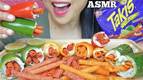 Asmr Tiktok Popular Food Hacks Takis Jalapeno Cream Cheese Eating