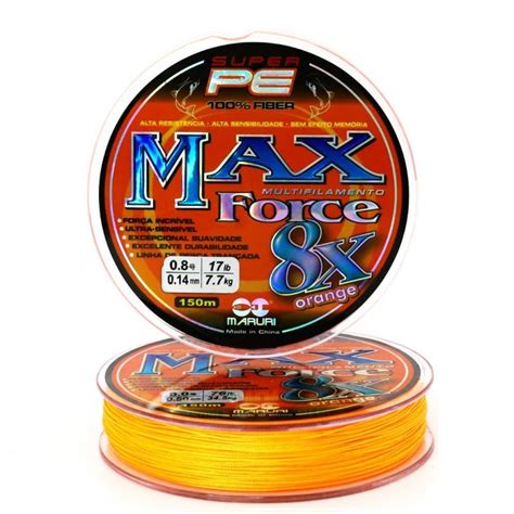 MULT 8X 150m Laranja PE MAX Maruri Fishing