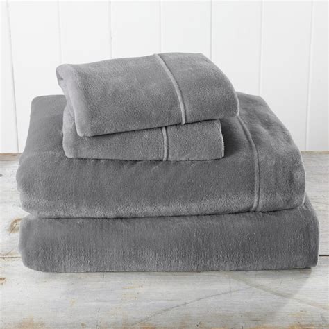 Great Bay Home Extra Soft Cozy Velvet Plush Sheet Set. Deluxe Bed ...