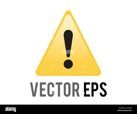 El icono de advertencia o alerta de triángulo amarillo vectorial