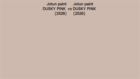 Jotun Paint Dusky Pink Vs Dusky Pink Side By Side Comparison