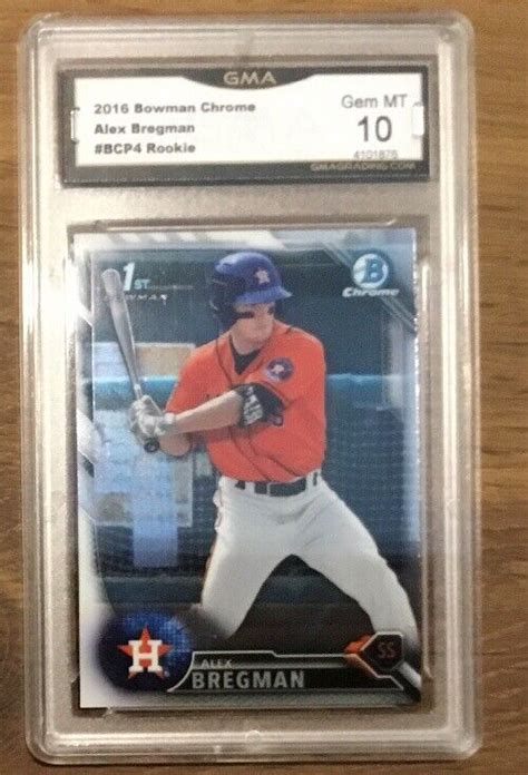 Bowman Chrome Alex Bregman Bcp Rookie Gem Ebay