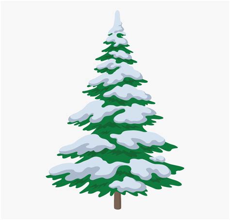 Transparent Snowy Tree Png Snow On Christmas Trees Free Transparent