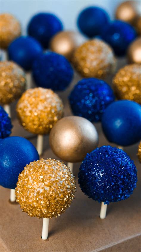 Royal Blue Cake Blue Cake Pops White Cake Pops Blue Cupcakes Blue