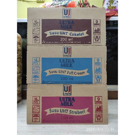 Jual Susu Ultra Milk 200ML 1 Dus Isi 24 Pcs Shopee Indonesia