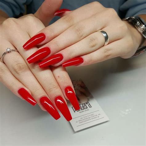 Red Lip Fantasy Nail Designs Red Acrylic Nails Coffin Nails Long