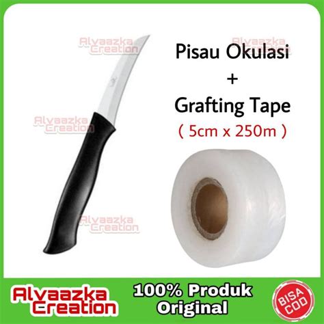 PAKET GRAFTING TAPE PISAU OKULASI Lokal 5cm X 250cm Sambung Pucuk