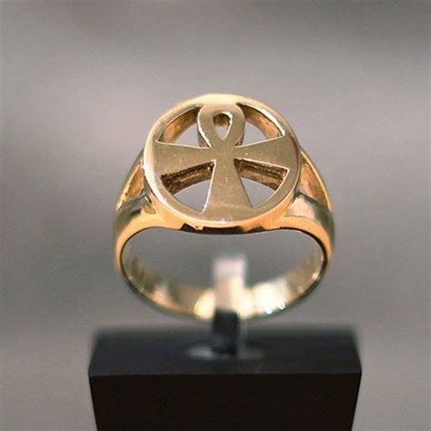 Ankh Ring Immortality Egyptian Cross - Egyptian Ring | Forefathers-art