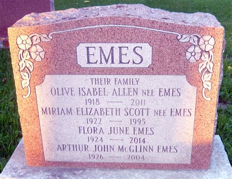 Eleanor Ann Emes 1920 1920 Find A Grave Memorial