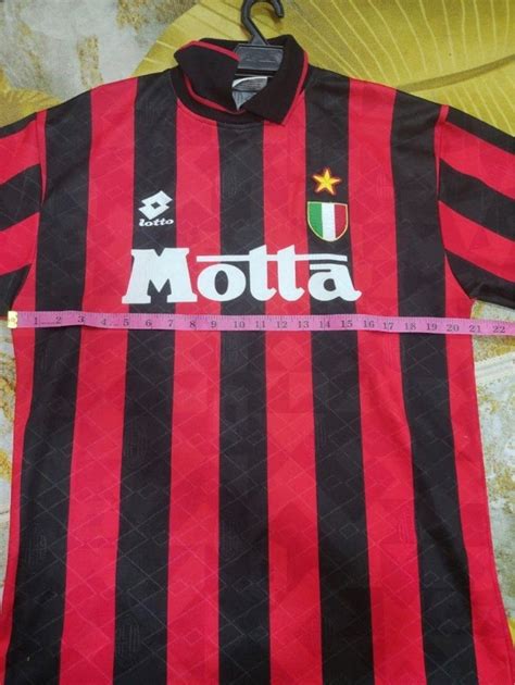 Ac Milan 1993 94 Lotto Player Version Soccerfootball Jerseykit Rare