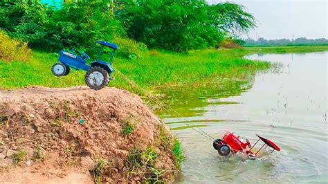 Sonalika Tractor And Tipper Truck Accident Biggest River Pulling Out