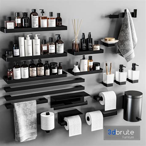 Bathroom accessories 3d model Buy Download 3dbrute