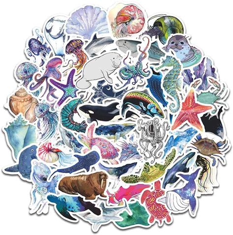 Amazon Ocean Stickers For Water Bottles Cute Stickers For Laptop