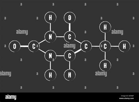 Chemical Formula Of Dna Component On Blackboard Stock Photo Alamy