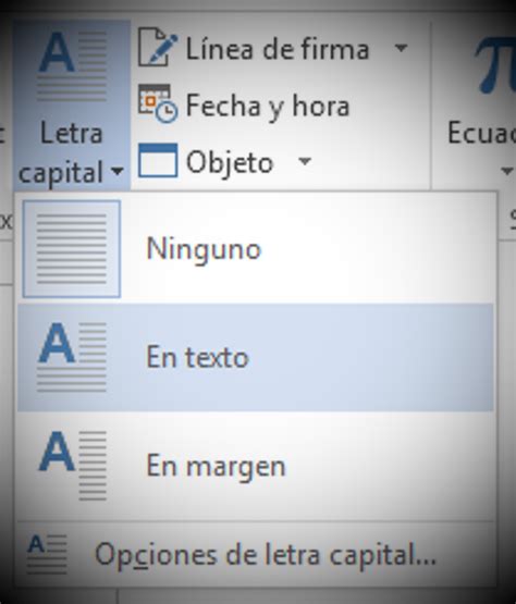 Agregar Letra Capital En Word Gu A Actualizada Julio