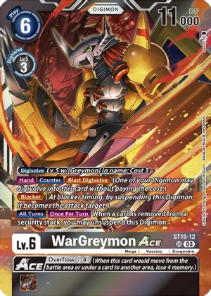 Wargreymon ACE DigimonCard